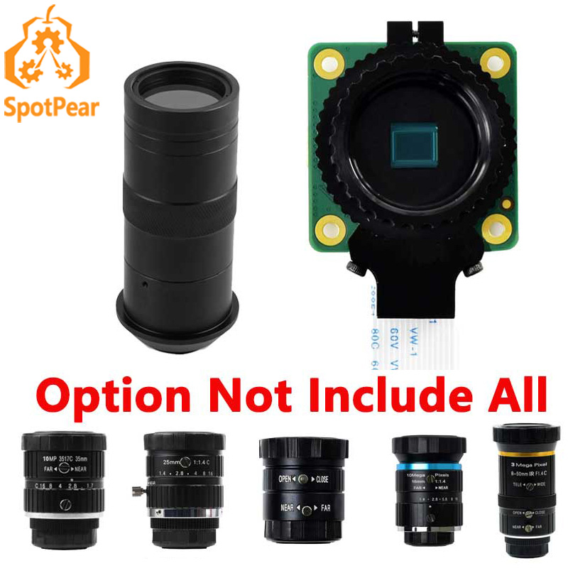 Raspberry Pi Hq Camera Microscope Lens - Câmera Raspberry Pi HQ Telefoto de